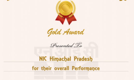 District Governance Mobile Challenge (DGMC) Gold Award for overall performance to NIC Himachal Pradesh