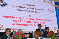 Launch of Voter Saathi Chatbot by Hon’ble Election Commission of India on CEO Himachal Website