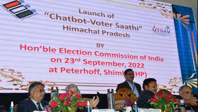 Launch of Voter Saathi Chatbot by Hon’ble Election Commission of India on CEO Himachal Website