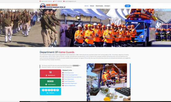 Hon’ble Chief Minister Shri Sukhvinder Singh Sukhu Launched Home Guards Volunteers Management System, Designed and Developed by NIC HP