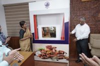 Shri D Sathian IFS inaugurating the FAS by unveling the plaque