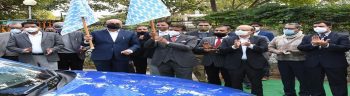 inauguration e-vehicles station at HAREDA
