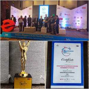Glimpses of Award during elets Urban Transformation Summit on 12th December 2019 in Chandigarh