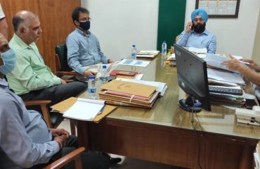 Review Meeting by Shri Rajesh Bahadur, DDG & Punjab State Coordinator with SIO, ASIOs and HoDs of NIC Punjab on Friday, the 09th of July 2021.
