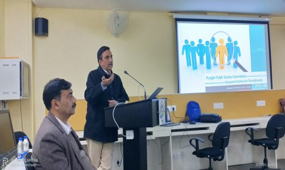 Workshop-cum-Training on Integrated Solutions for Recruitment for Punjab Public Service Commission (PPSCISR)