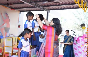 Sports Day Celebration at Signal School Bus