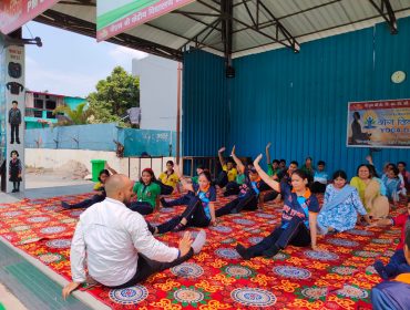 YOGA DAY WITH TEACHERS