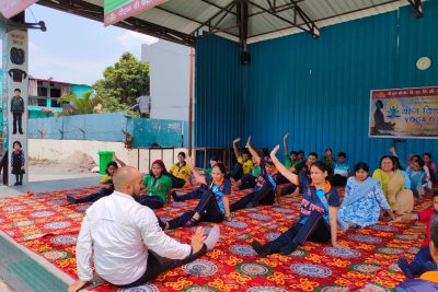 YOGA DAY WITH TEACHERS