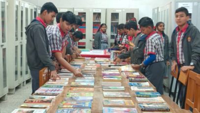 Book exhibition in our school library