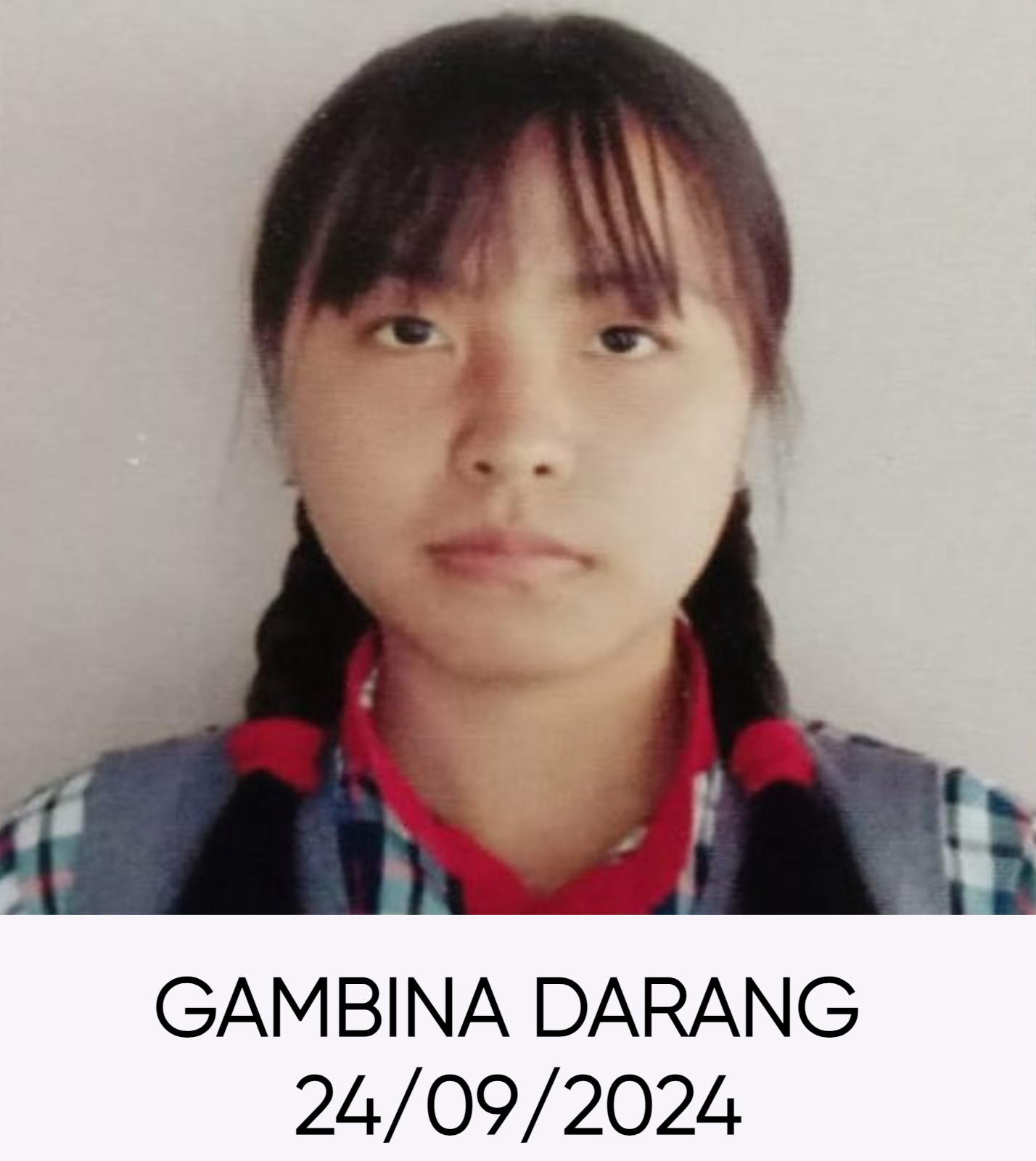 student name