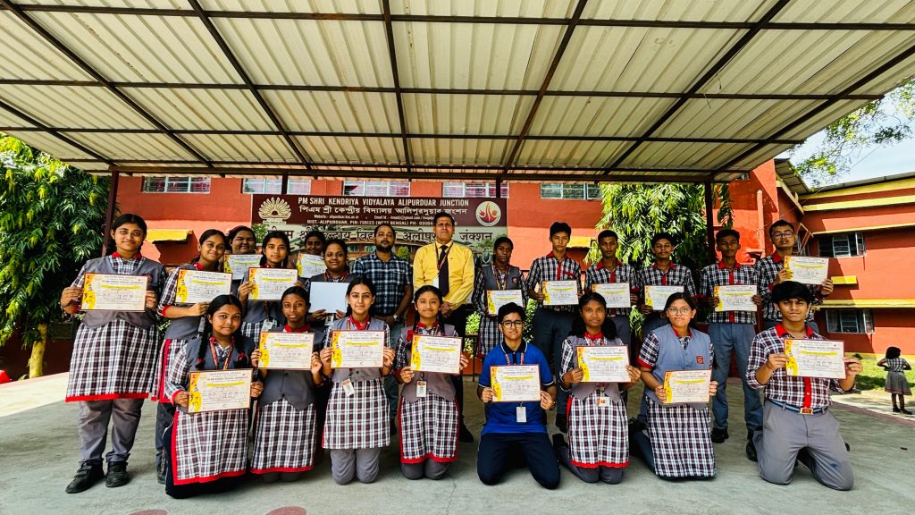 Various activities Certificates and Award Distribution at PM SHRI KV ALIPURDUAR JUNCTION