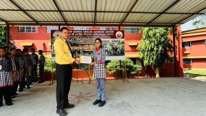 Olympiads certificate distribution by Respected Principal sir at PM SHRI KV ALIPURDUAR JUNCTION