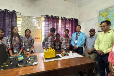 Chandrayan Model prepared by student during space day celebration