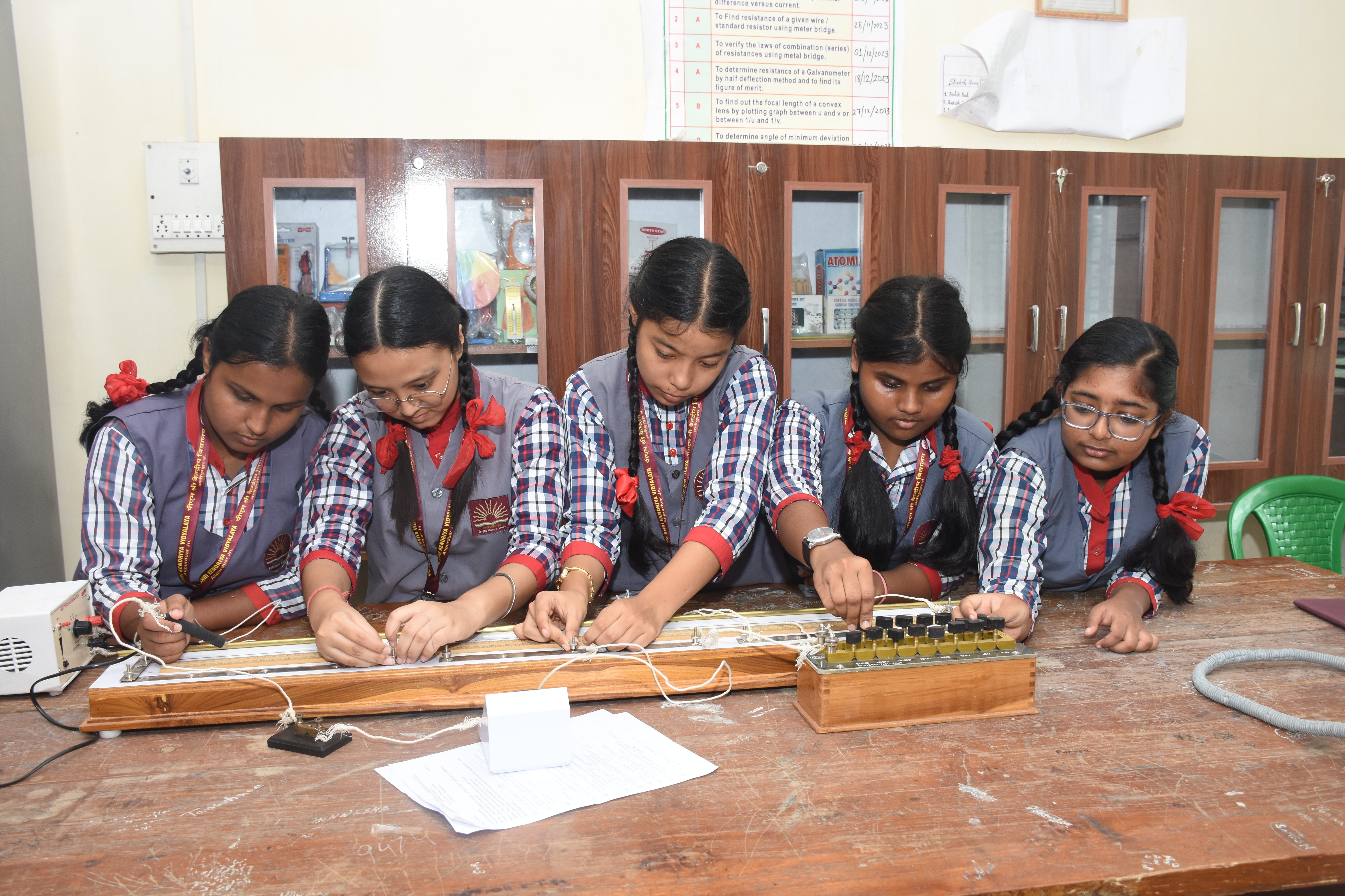 भौतिक विज्ञान प्रयोगशाला पीएम श्री केवी अलीपुरद्वार जंक्शन में पूर्णतया संचालित है