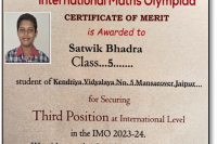 International maths olympiad(Satvik Bhadra)