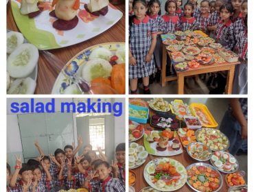Salad making