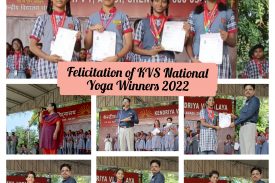 felicitation of yoga national winners