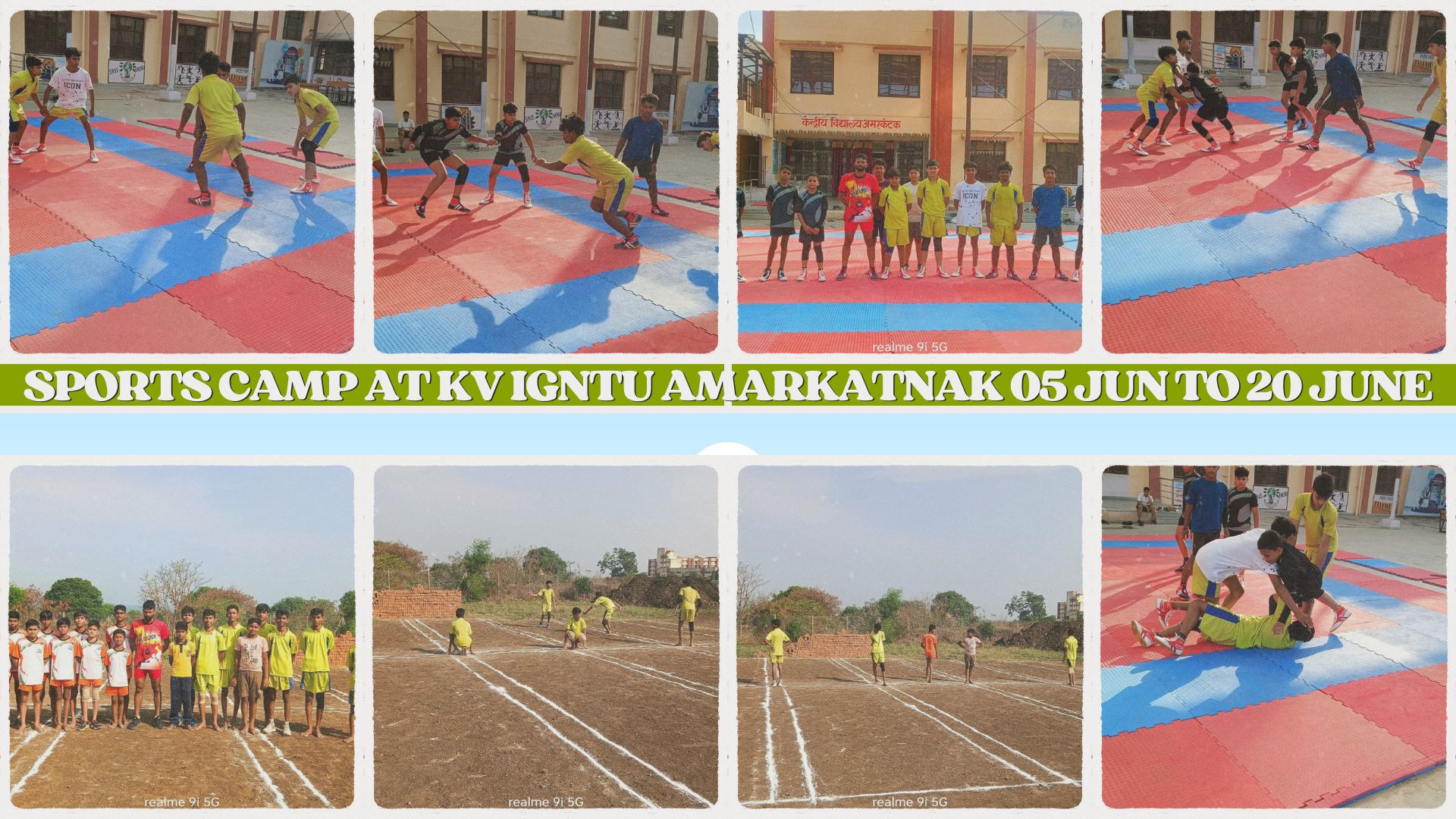 Sports Camp Practice Collage