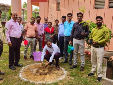 Hon'ble AC Shri Balender Kumar is planting sampling on the occasion of World Environment Day 2024