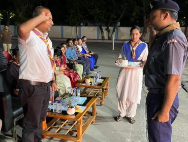 शिविर का रात्रि समारोह