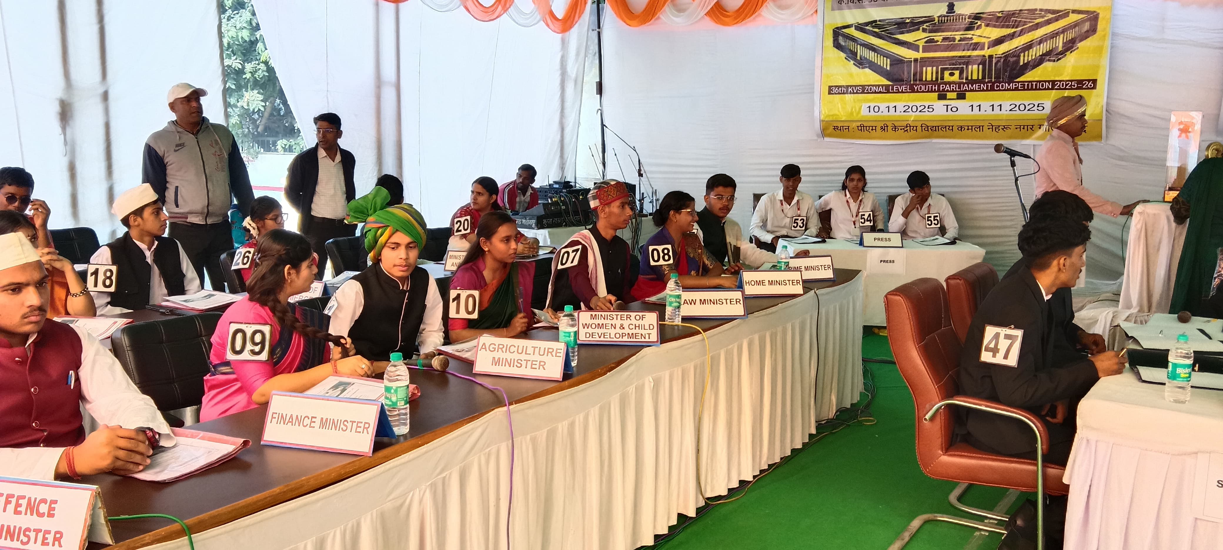 Student in youth Parliament