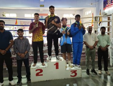 DIVYANS SHARMA SELECTED FOR SGFI (75-80 KG BOXING)
