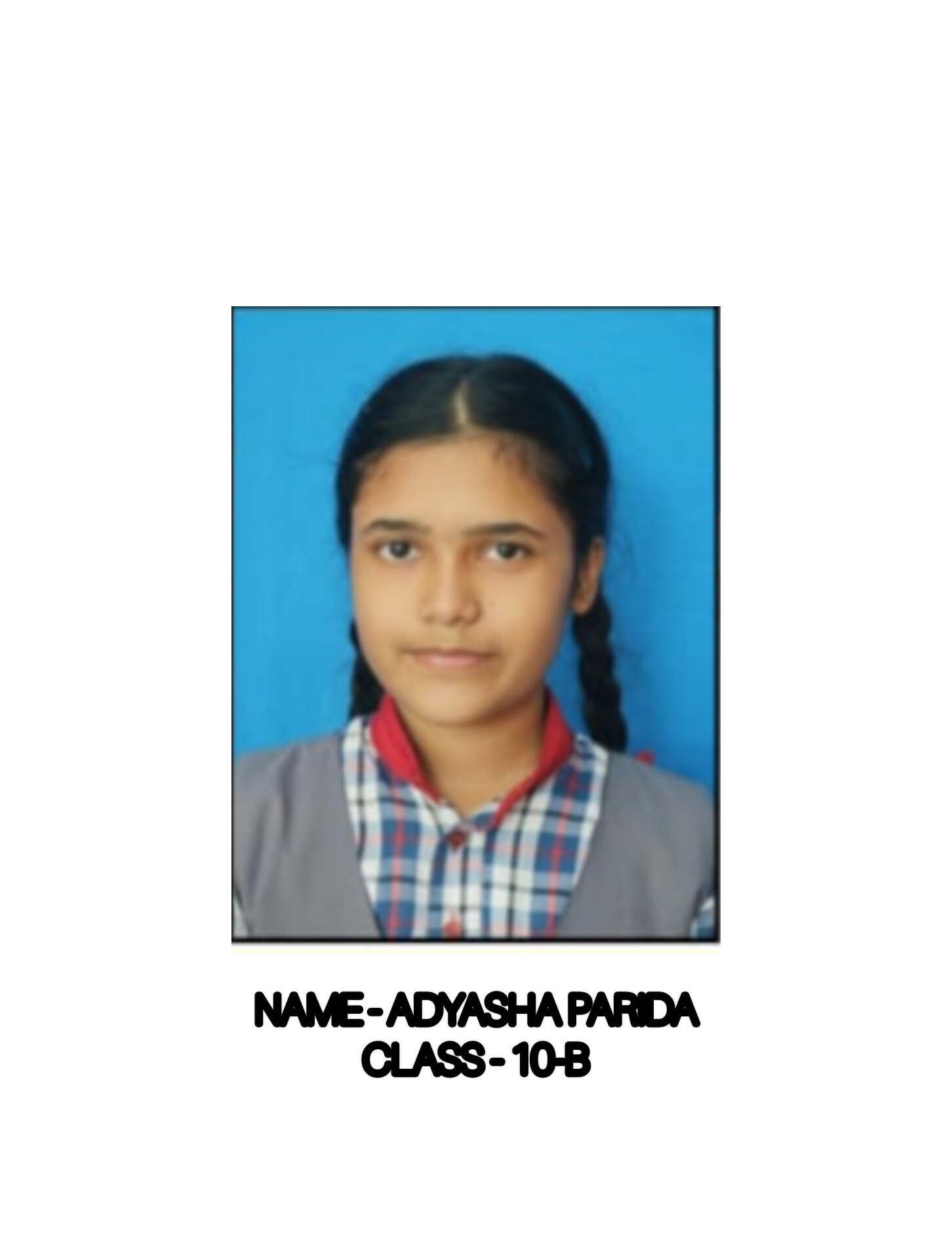 student name