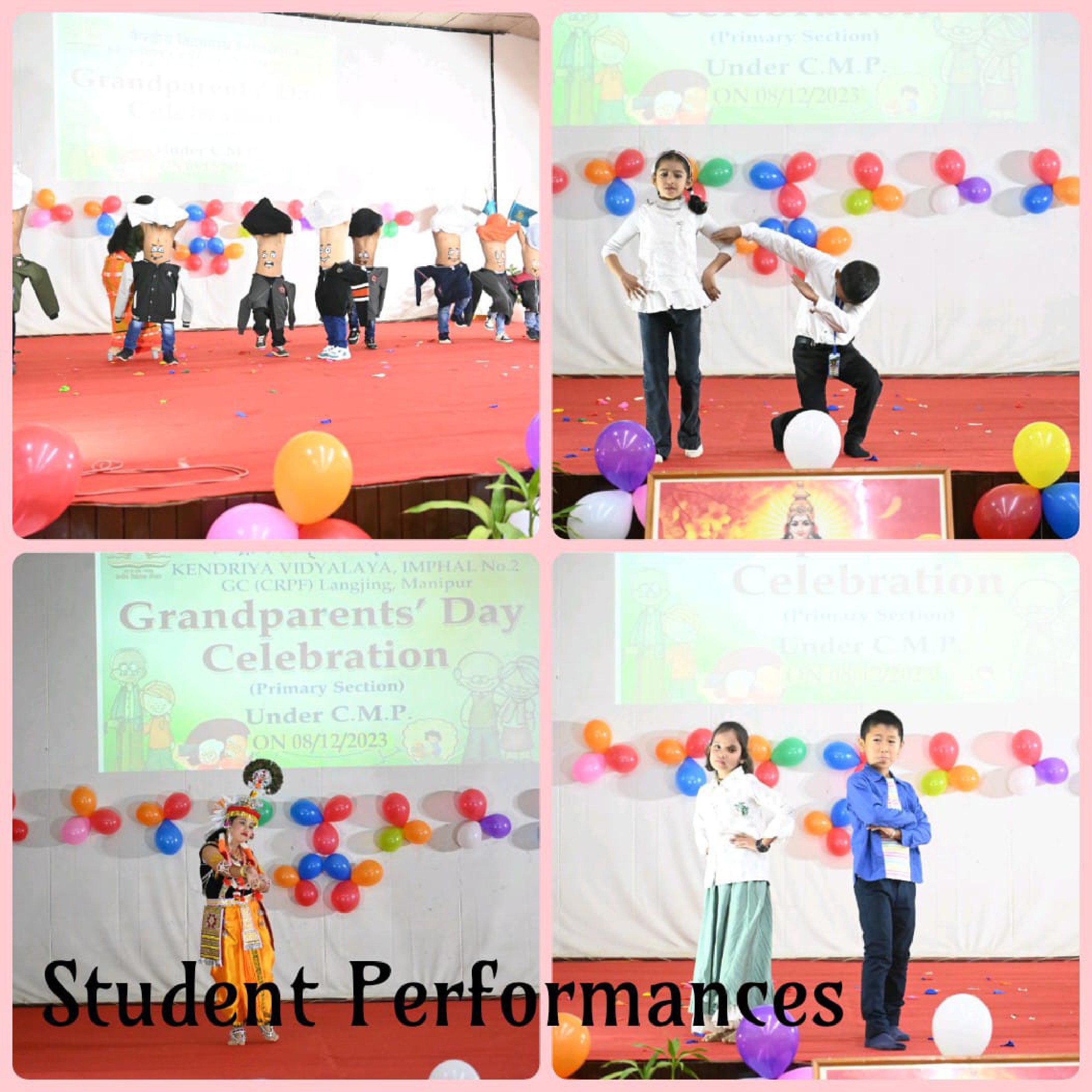 Students Performances in Grandparents day KV Imphal no 2