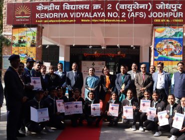 Visit of Hon'ble Commissioner KVS at KV AFS 2 Jodhpur and KV Sikar