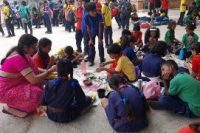 RANGOLI MAKING UNDER NEP