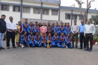 Students with Award Trophy for National Games