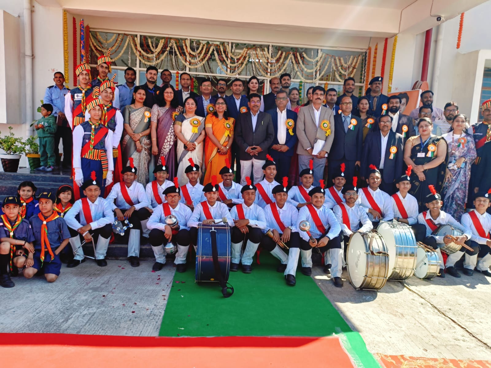 Vidyalaya Band at the inauguration of new building of KV Chanderi