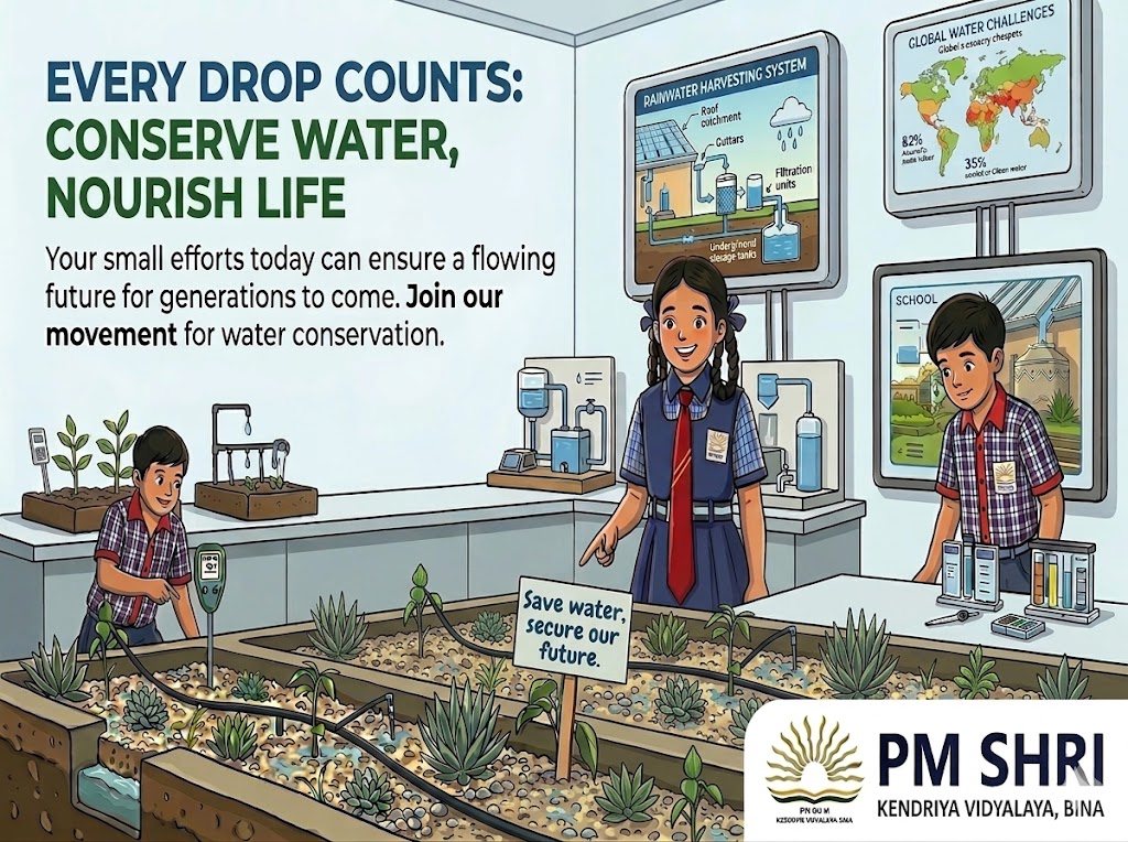 Electronic Banner for Water Conservation