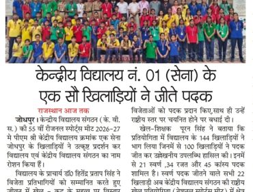 क्षेत्रीय खेलकूद प्रतियोगिता जयपुर संभाग