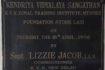 Foundation Stone ZIET Mysore