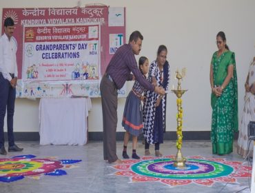 lighting of lamp on grandparents day