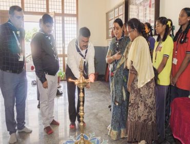 lighting of lamp by Asst Commissioner kvs ro hyd