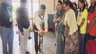lighting of lamp by Asst Commissioner kvs ro hyd