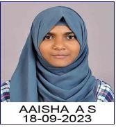 AAISHA A S