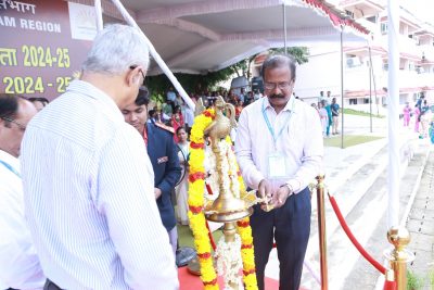 53rd KVS NSM Athletics(Girls)24-25 Lighting the Lamp at LNCPE, Trivandrum, hosted by PM Shri KV Pattom