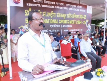 53rd KVS NSM Athletics(Girls)24-25 Address by DC- at LNCPE, Trivandrum, hosted by PM Shri KV Pattom