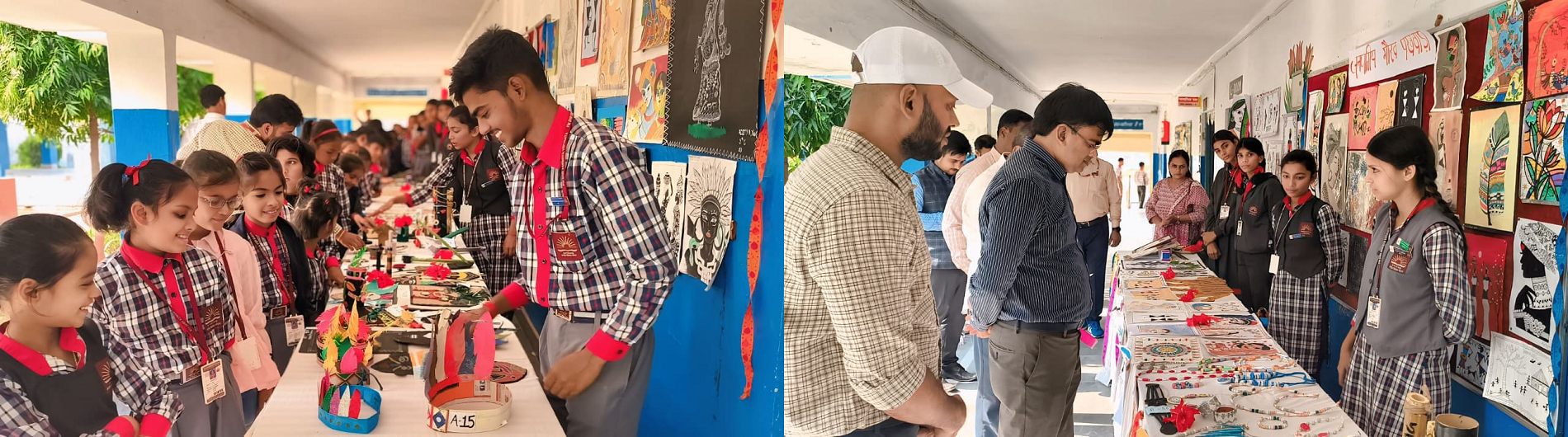 विद्यालय में कला प्रदर्शनी