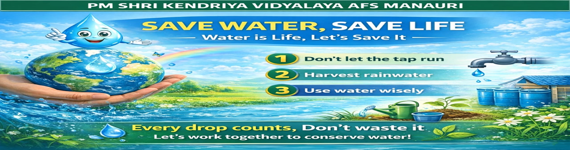 save water save life