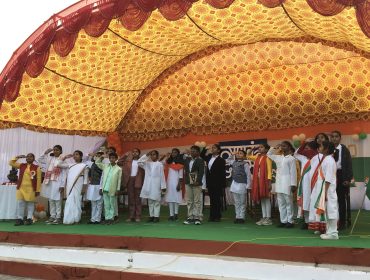 विद्यालय में 77वें गणतंत्र दिवस समारोह का आयोजन