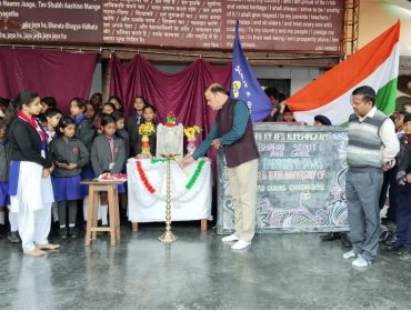 Lightning of lamp by Principal Sir