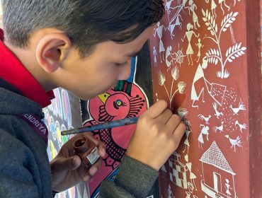Tribal Art on school walls