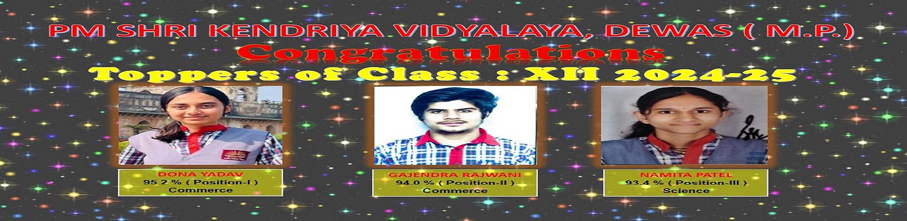 toppers of Class XII 2024-25