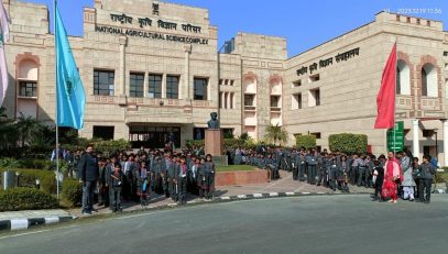 primary students visited national agriculture science complex .