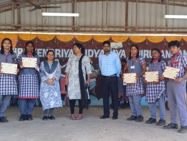 Participation in group song in kala utsav