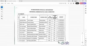 Provisional Admission List for Class 11 Humanities_ KV Students